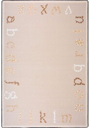 Joy Carpets Kid Essentials Polka Dot ABC's Beige